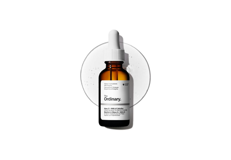 The Ordinary Aloe 2% + NAG 2% Solution, Soothes Skin and Targets Post-Acne Marks, 30ml