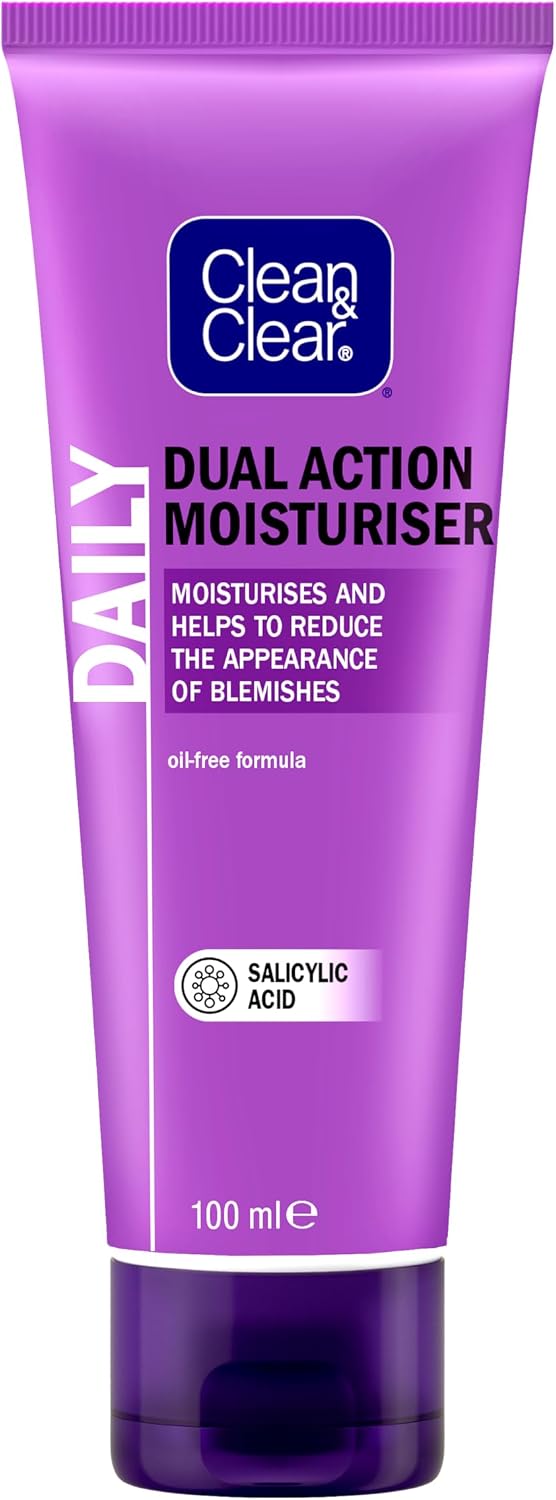 Clean & Clear Dual Action Oil-Free Moisturiser, 100ml